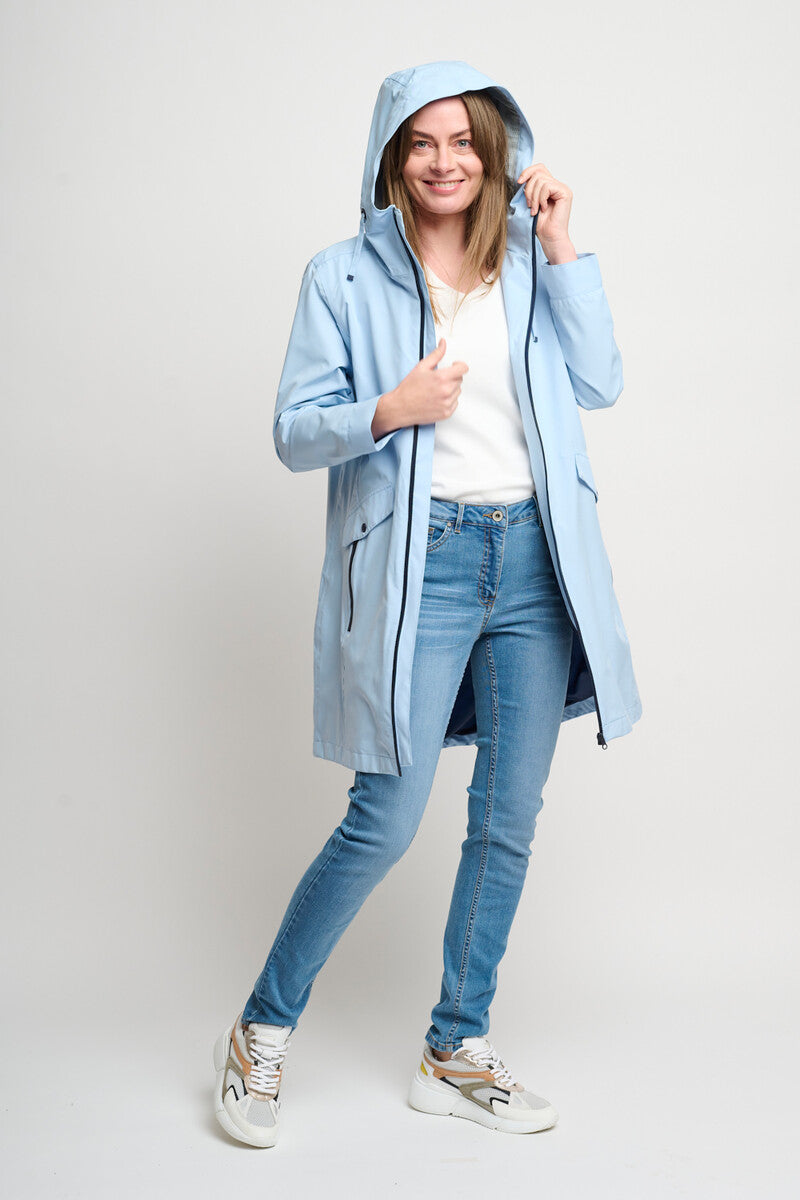 Veste de pluie Coastline dames bleu clair