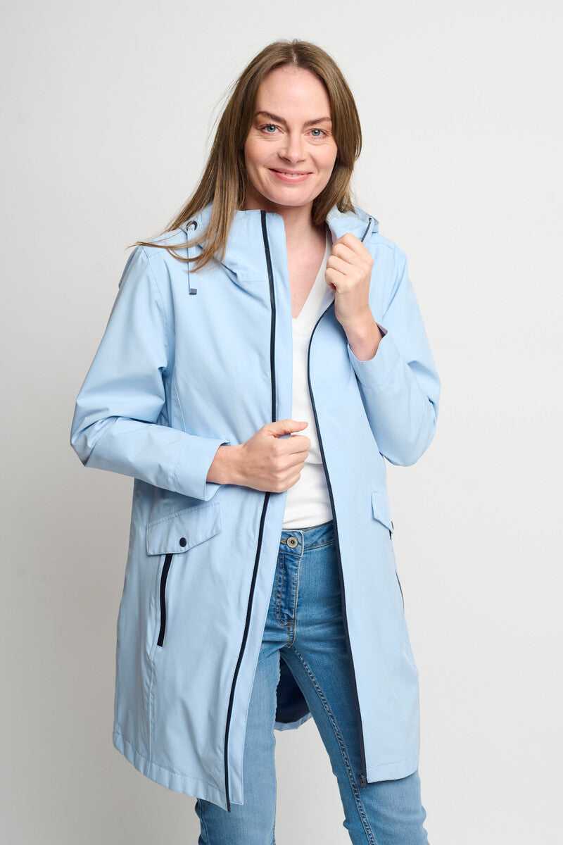 Veste de pluie Coastline dames bleu clair