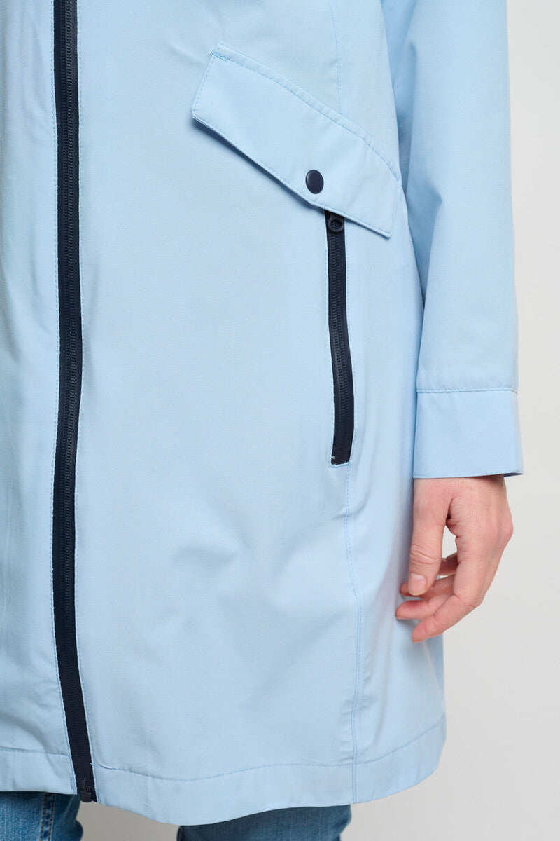 Veste de pluie Coastline dames bleu clair