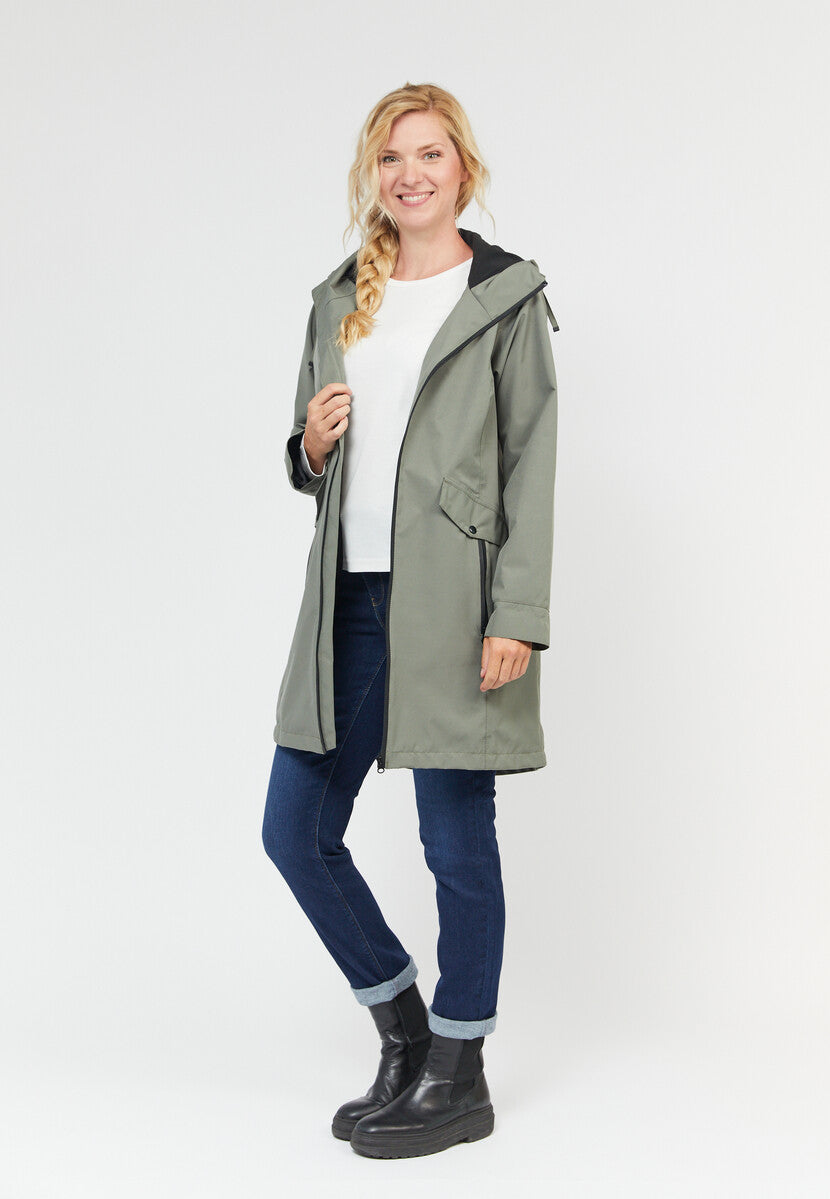 Veste de pluie Coastline dames kaki
