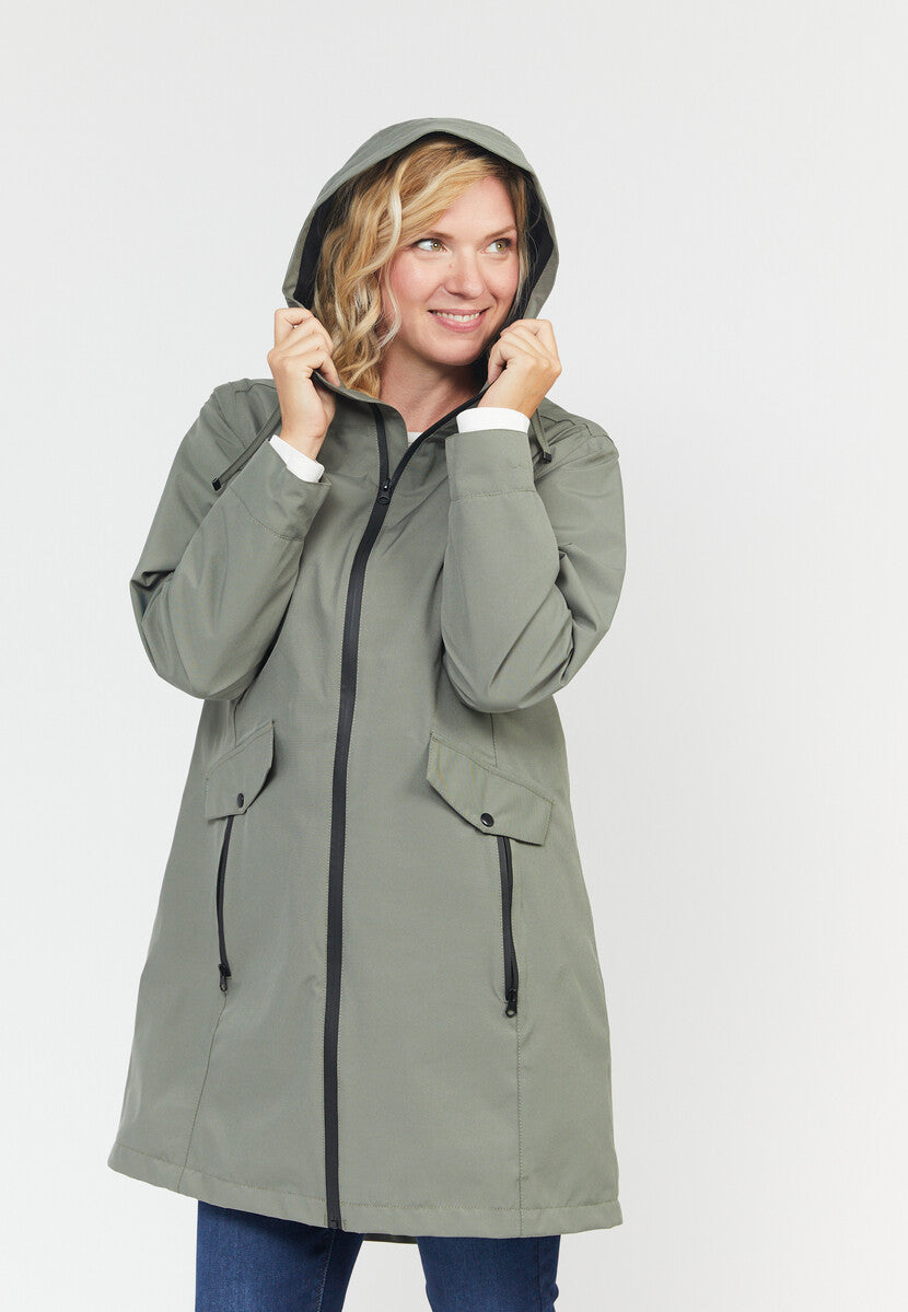 Veste de pluie Coastline dames kaki