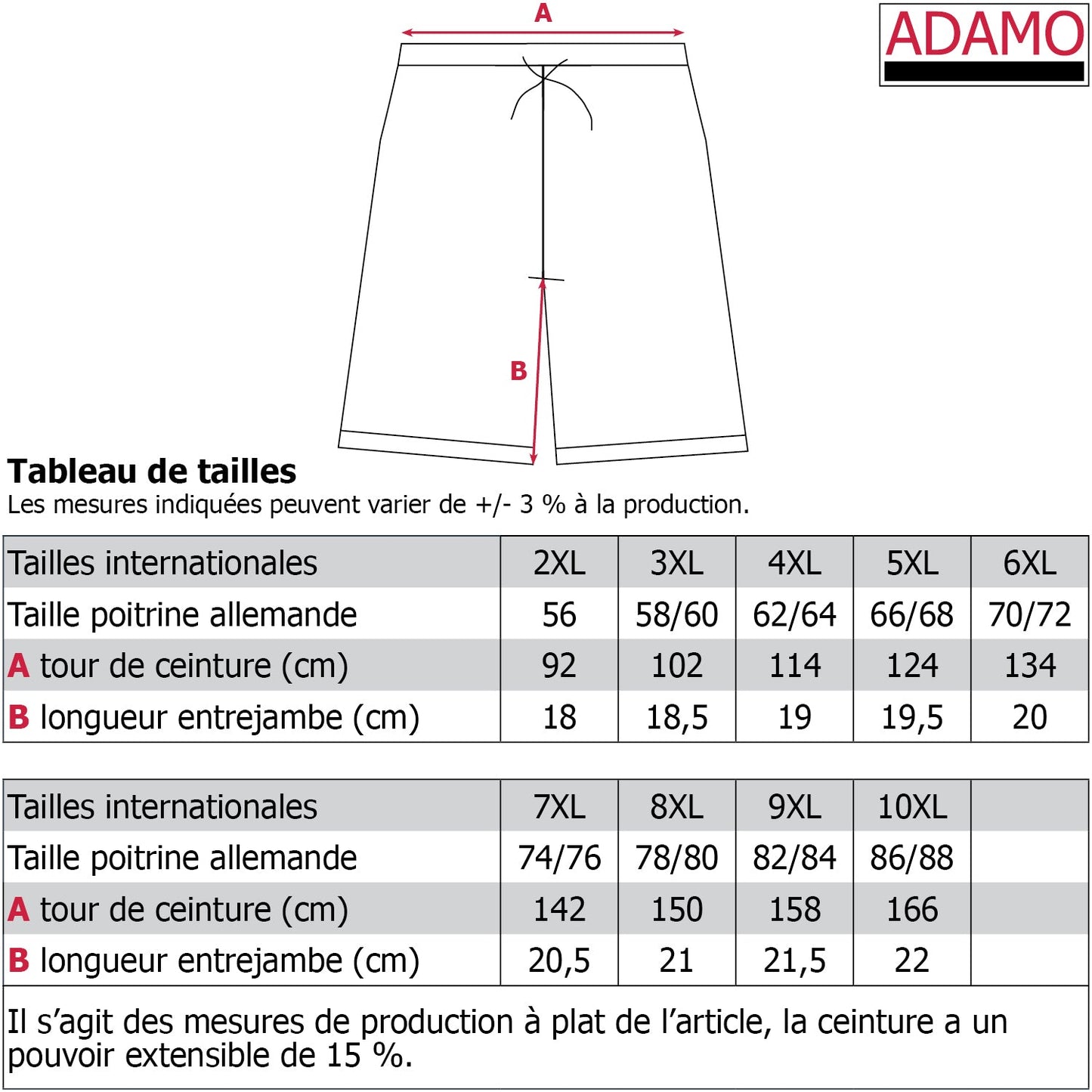 Pyjama court Adamo
