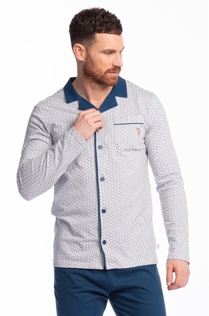 Pyjama long à veste boutonnée Eskimo hommes