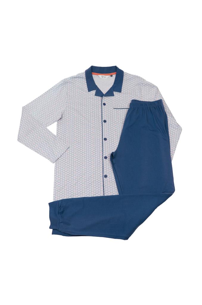 Pyjama long à veste boutonnée Eskimo hommes