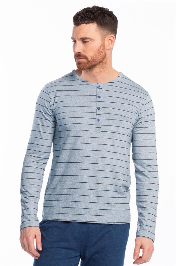Pyjama long col boutonné Eskimo hommes