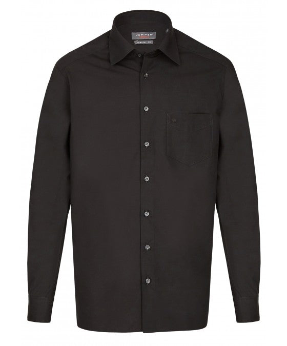 chemise longues manches grandes tailles noir