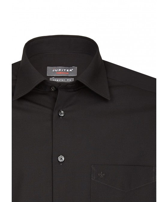 chemise longues manches grandes tailles noir
