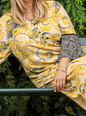 Robe bohème à manches longues Ciso dames grandes tailles