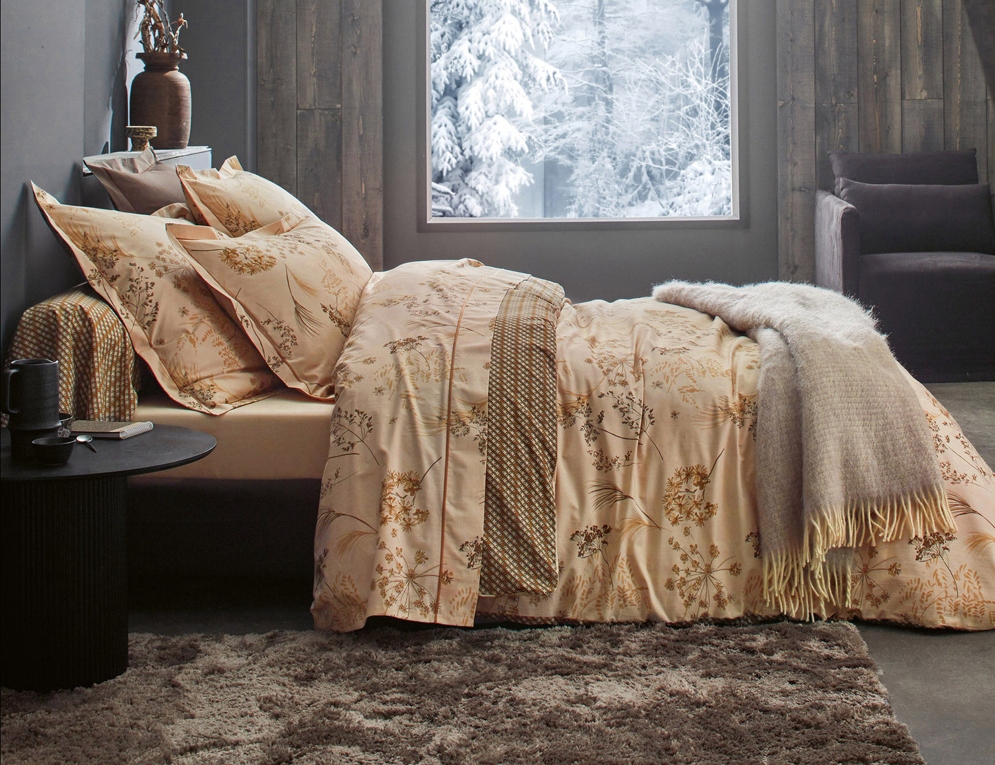 Percal 3-delige beddengoedset (2 personen)