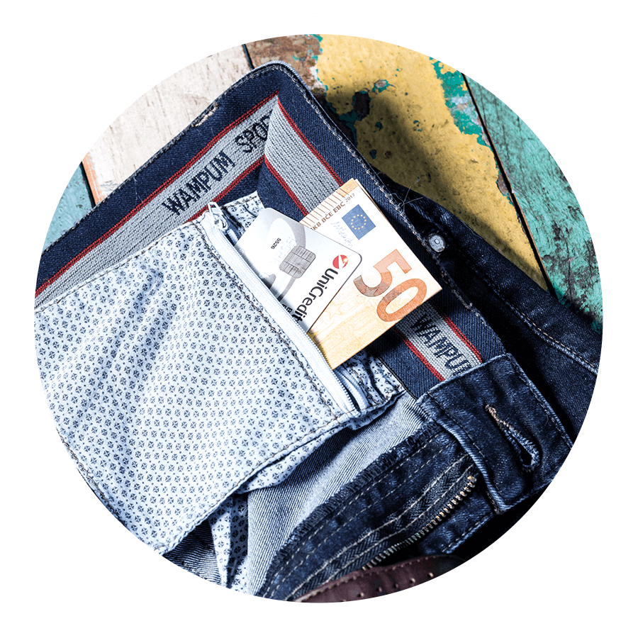 Pantalon en toile Wampum