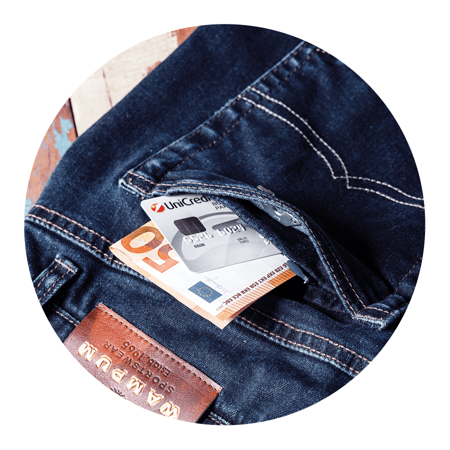 Pantalon en toile Wampum