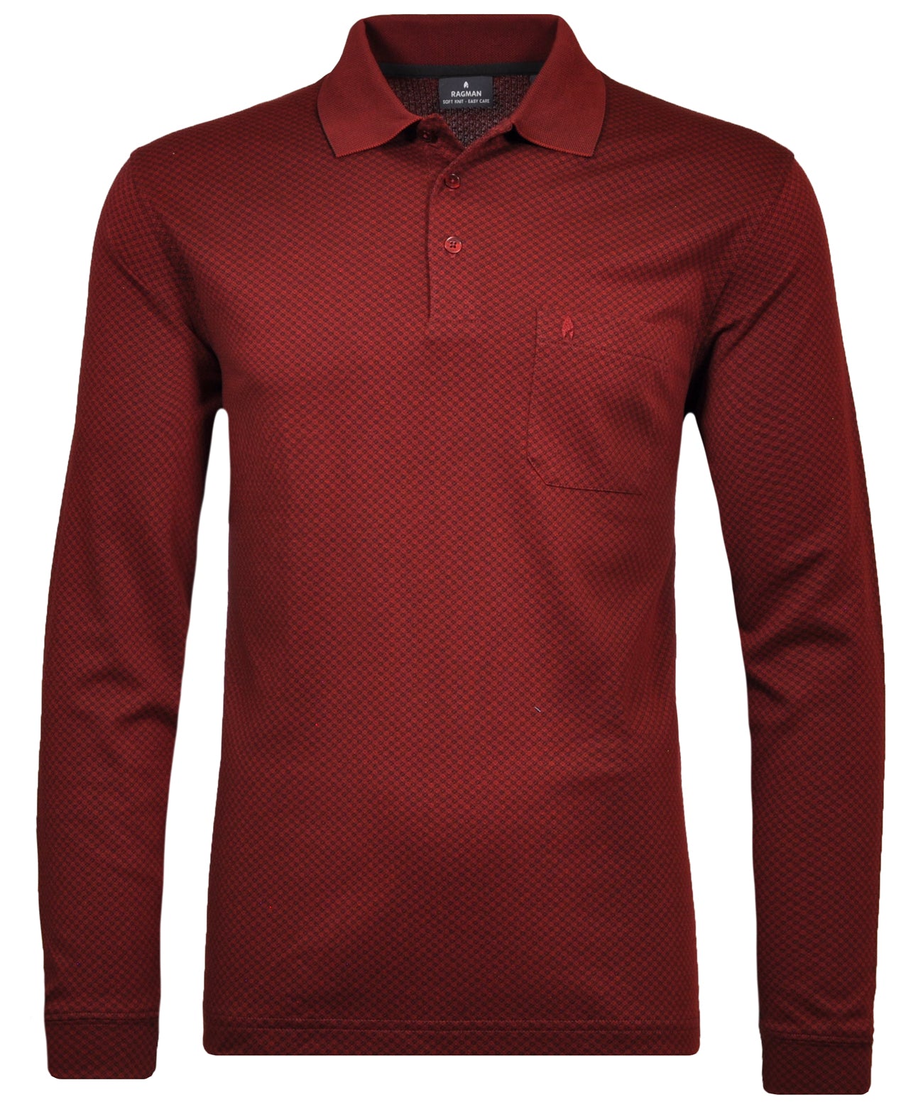Polo longues manches ragman hommes grandes tailles