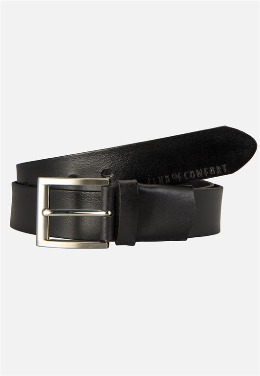 ceinture en cuir noir grande taille