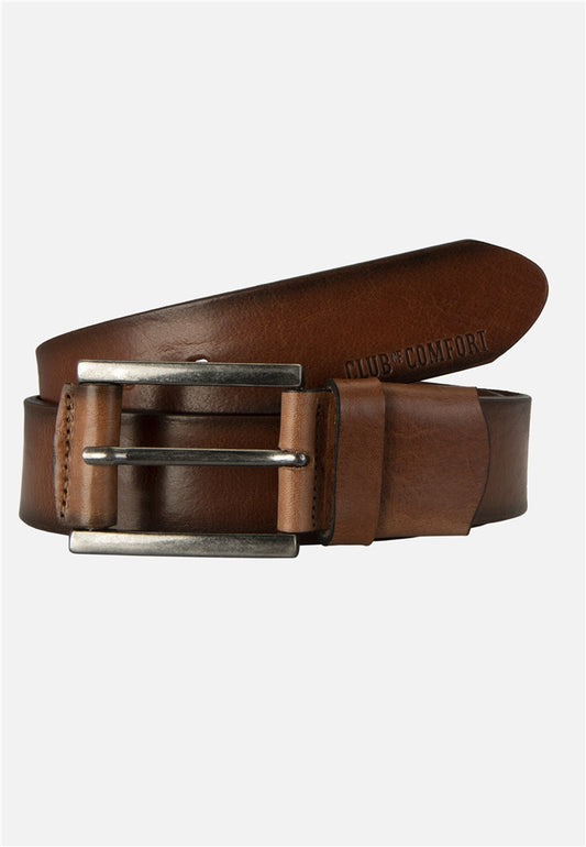 ceinture en cuir grande taille brune